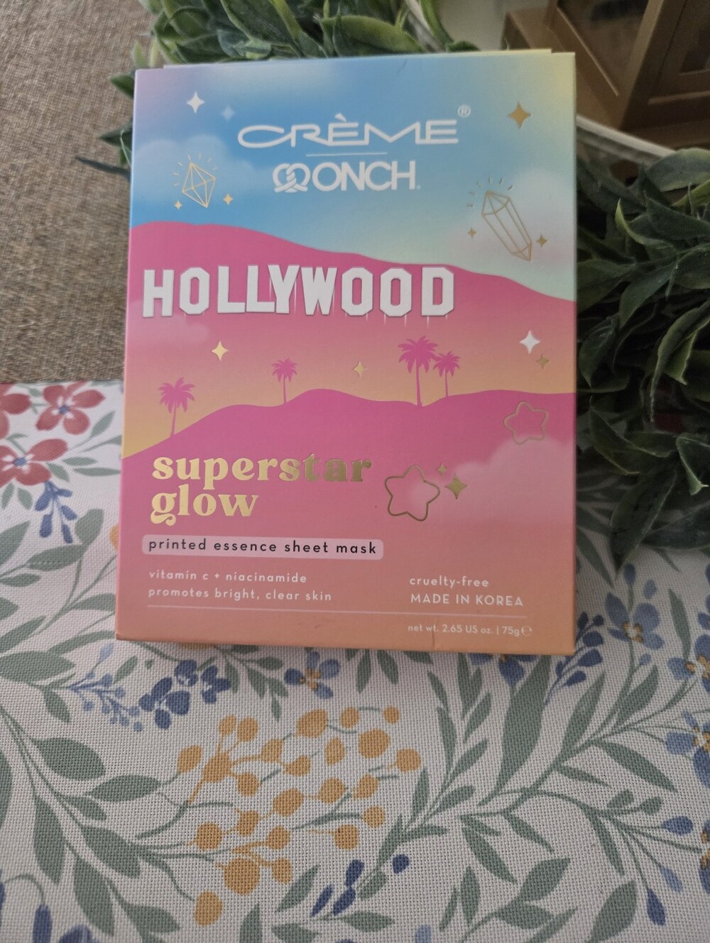 Crème Hollywood Superstar Glow Sheet Masks - Pink Gradient
